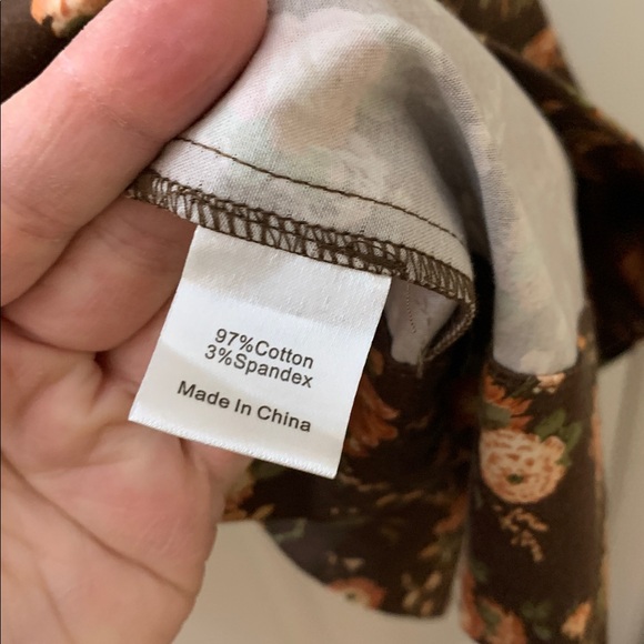 Tuckernuck brown floral mini dress sz XL - Picture 4 of 7